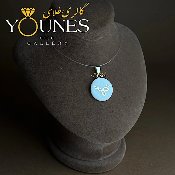 آویز طلا سنگ صدف پروا بزرگ